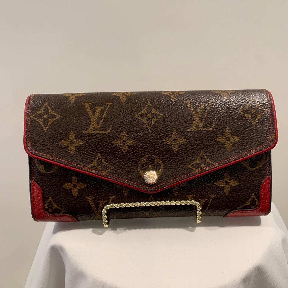 Louis Vuitton Monogram Retiro Portefeiulle Sarah Long Bifold Wallet /R1054